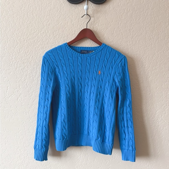 Ralph Lauren Sweaters - Ralph Lauren Vibrant Blue Cable Knit Sweater